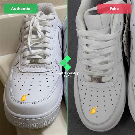 how to spot fake nike air force 1 white|air force 1 real check.